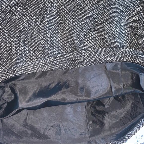 Talbots‎ Petites  A-Line Tweed Skirt Career Grey Black Size 6 US Petite - Picture 7 of 9